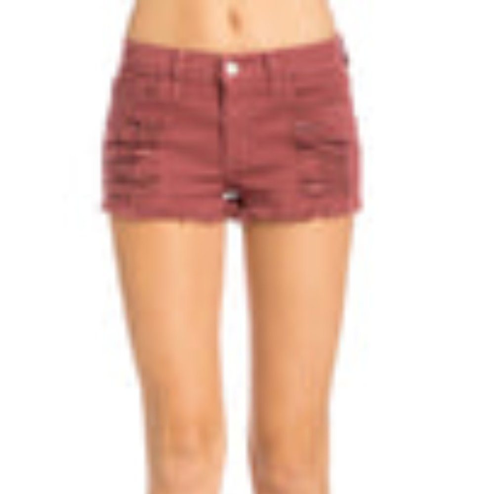 O2 Denim Distressed Shorts. Mauve, Size Med. Like New.